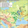 Kora középkori régészeti kultúrák és leletkörök Kelet-Európában (Kr.u. 8–9. század) Valentin V. Szedov térképének felhasználásával